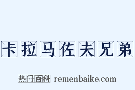 卡拉马佐夫兄弟是什么意思的图片